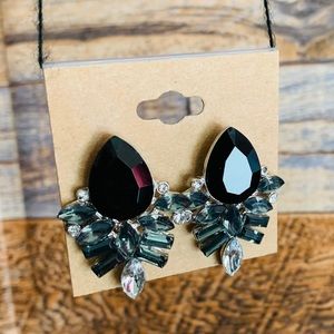 ORNATE MULTIFACETED GEM EARRINGS